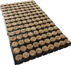 Speedgrow 126er Tray Ø28mm / 40mm Green - Anzuchtplugs aus natürlichen Basaltfasern