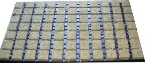 Steinwollwürfel 77 Stück im Tray 4x4cm - Homogene Basis für Keimung und Wurzelbildung