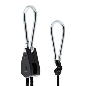 GARDEN HIGHPRO Prohanger XL Metallkarabiner Pulleys 68 kg Kapazität