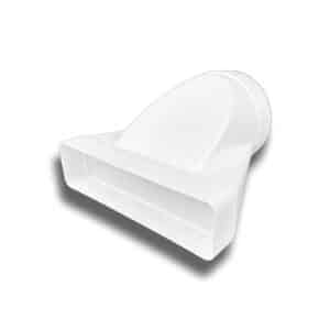 Übergangsstück Adapter PVC flach/eckig > rund System 125 auf Ø 125