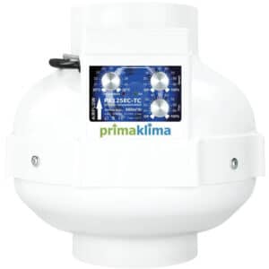 Prima Klima EC-TC Ventilator, mit integrierter Temperatur- und Drehzahlsteuerung, 580-1450m&sup3;/h