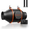 100mm Inline-Kanalventilator mit Geschwindigkeitsregler