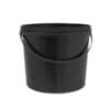 Eimer, schwarz, 5/10 L, mit Griff und Deckel