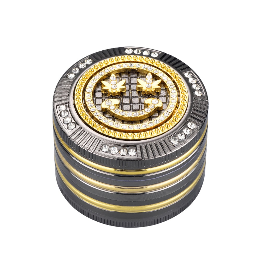Grinder Pollinator Metal Diamanten Blatt Gesicht 50 mm