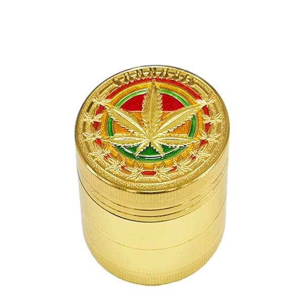 Grinder Pollinator Metal Rasta Gold 40 mm