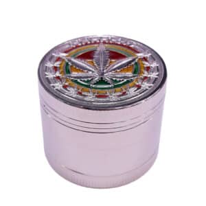 Grinder Pollinator Metal Rasta Silver 52 mm