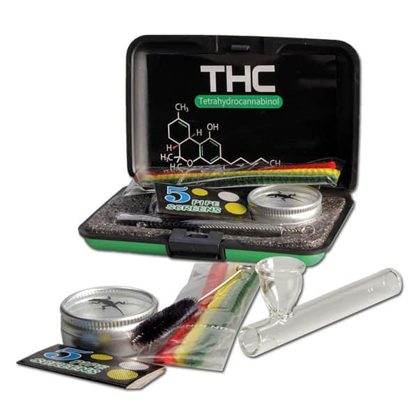 Kristallpfeifen Set mit Siebe und Pfeifenreiniger