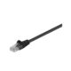 Goobay 68651 CAT 5e Patchkabel, U/UTP, Schwarz – CCA Kupfergemisch