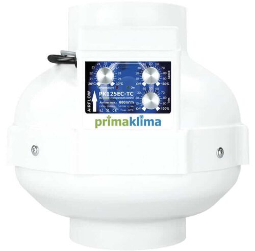 Prima Klima EC-TC Ventilator, mit integrierter Temperatur- und Drehzahlsteuerung, 580-1450m&sup3;/h