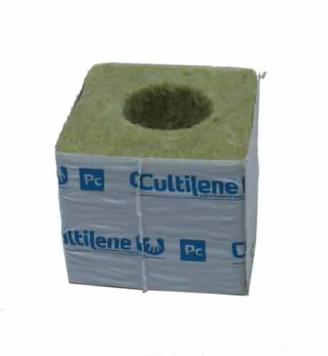 Steinwollblock mit Loch 7,5cm – 4cm – praktische Behausung für Anzuchtwürfel
